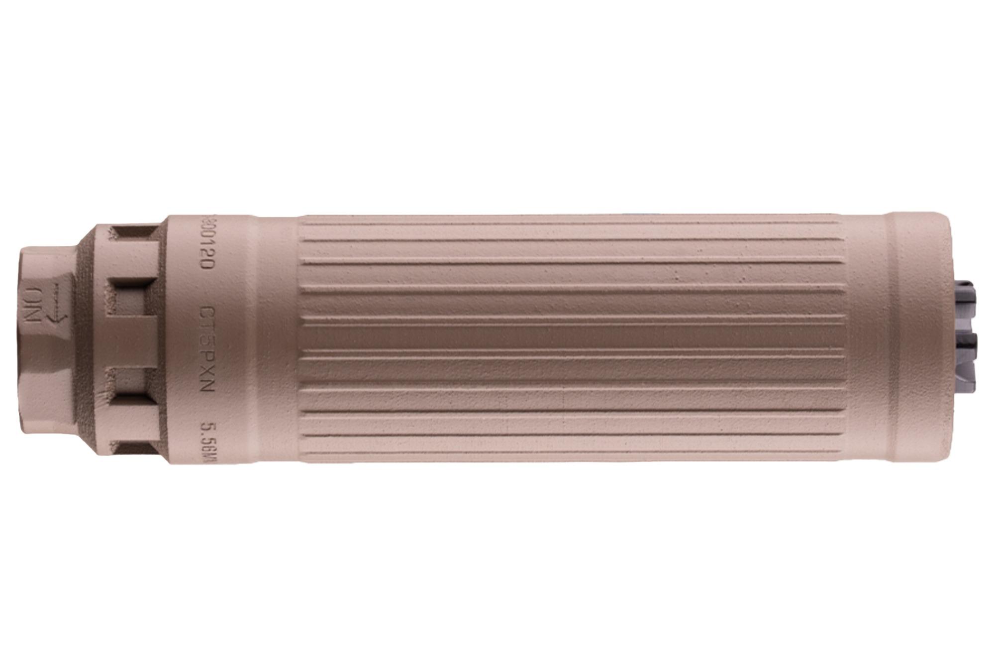 Dead Air CT5P Patrol 5.56 Xeno Adapter 1/2x28 Xeno 3-Prong Flash Hider FDE - Suppressor